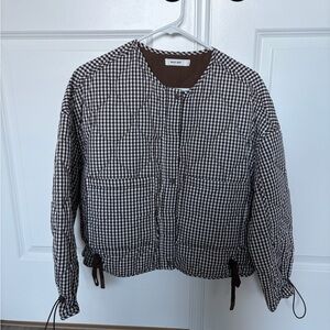 Mod Ref Brown and White Checkered Jacket